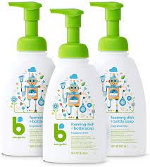 The good thing about a reliable foaming soap dispenser is that it can foam up any kind of soaps like liquid soap, shower gel, detergent, dish soap, and more. Amazon Com Babyganics Foaming Dish Bottle Soap Pump Bottle Fragrance Free 16oz 3 Pack Packaging May Vary Health Personal Care