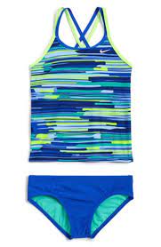 Girl S Nike Frequency Tankini Two Piece Swimsuit Swimsuits Girls Bathing Suits Kids Swimsuits For Tweens