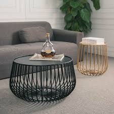 Online Shop Nordic Modern Minimalist Wrought Iron Coffee Table Living Room Creative Pumpkin Coffee Tea Table Design Living Room Coffee Table Metal Coffee Table