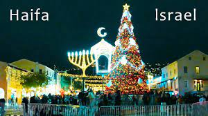 Israel Christmas 2022 Israel. Merry Christmas From Haifa. Beautiful Illumination Of The Сity -  Youtube