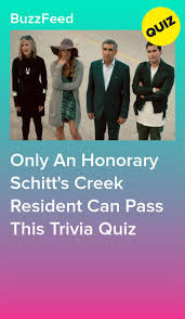 Jul 22, 2021 · our ultimate schitt's creek quiz is made up of 7 rounds and there are 10 questions per round. 10 Trivia Ideas Trivia Schitts Creek Creek