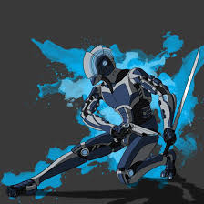 Just make sure to keep it away from superman. The Cyber Shinobi Ninja Science Fiction Cyborg Deviantart Png 1500x1500px Ninja Art Blue Buoyancy Compensator Cyberpunk
