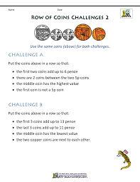 It's always a good idea to have plenty of worksheets and activities to help children to work with money and we have just published another set of great pages on money, suitable for year 3 children. Year 3 Money Challenges