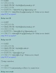 Behind the scenes, the commands sent to mail servers are simple text commands. Open Mail Relay Pada Pnsmail Go Id Blog Tibandung Com