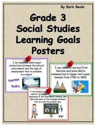 Grade 3 Social Studies Learning Goals Posters 2013 Ontario Curriculum Social Studies Learning Goals Social Studies Ontario