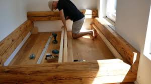 Balkenbett Bett Selber Bauen Made By Myself Bett Selber Bauen Selber Bauen Treppe Selber Bauen
