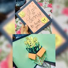Paper Crafts Creative Handmade Birthday Card Ideas For Best Friend Pin By Khan Zadi On Diy Deco Ideas Sorry Cards Cards Handmade Cards