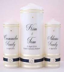 Personalised Wedding Candle Set Personalised Wedding Candles Wedding Candle Set Candles