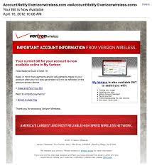 Beware Of A Fake Email From Verizon About Your Bill This Link Has More Info Network Solutions Verizon Wireless Website Hosting