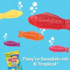 Amazon Com Swedish Fish Mini Tropical Fat Free Candy 5 Ounce Pack Of 12 Grocery Gourmet Food