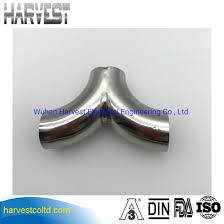 Stainless Steel Sanitary Butt Weld Double Bend Inverted Tee Y Type Tee China Y Type Tee Weld Y Type Tee Made In China Com
