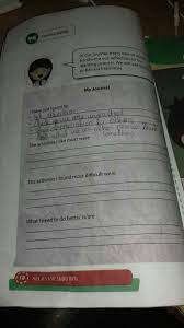 My mother doesn't has plants in front of the house. My Journal Kelas 8 Chapter 1 Masnurul