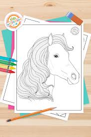cutest horse coloring pages realistic printable kids activities blog