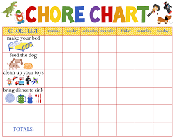 Chore Chart For Kids Chore Chart The Paro Post Isaac