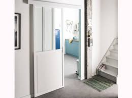 La Verriere Une Bonne Idee Dans Toute La Maison Elle Decoration Porte Coulissante Atelier Verriere Blanche Porte Coulissante