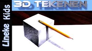 Hoe Teken Je Een Zwevend Potlood En Kubus 3d Tekenen 12 3d Tekeningen Tekenen Potlood