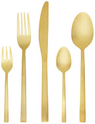 Mattes Besteckset In Gold Jetzt Online Bestellen Besteck Set Besteck Essen