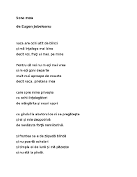 Multi ani traiasca la multi ani cu sanatate original alesis. Sora Mea De Eugen Jebeleanu