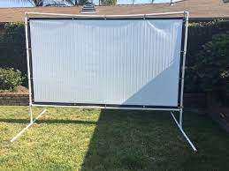 120 Projector Screen With Pvc Frame Projectorscreen Diy Outdoor Movie Screen Projector Screen Diy Outdoor Projector Screen Diy