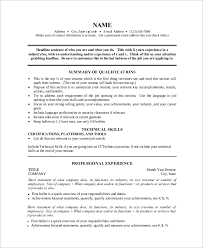Free 9 Sample One Page Resume Templates In Ms Word Pdf