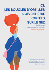 Il en ressort que le port du masque réduit la probabilité d'être contaminé par le coronavirus de 85 % en cas de rencontre avec une personne infectée. Affiche A Personnaliser Port Du Masque Obligatoire 2 Fleur De Mamoot Design