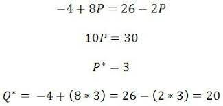 The tool was designed to help you calculate the equilibrium price and quantity for any linear quantity and supply functions, both dependants on the price written as: How To Calculate An Equilibrium Equation In Economics