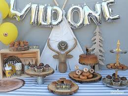 Have A Wild 1 Year Old Celebrate Their Birthday With A Wild One 1st Birthday Party Just Like Lau Wild One Birthday Party Boy Birthday Parties First Birthdays