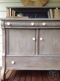 Glaze effects are translucent water based colors used to create beautiful decorative finishes such as distressing, marble, shabby chic, burnishing, color washing, rag rolling and wood graining. Before And After An Empire Buffet In White Glaze Ferpie And Fray