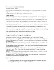 Wellness Worksheet 4 W E L L N E S S Wo R K S H E E T 4 Breaking Behavior Chains Select A Wellness Related Behavior You Think You Might Like To Change Course Hero
