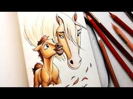 These images are sure to liven up. Drawing Spirit Stallion Of The Cimarron Fan Art Leontine Van Vliet Youtube
