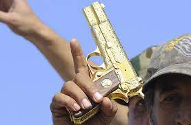 Manufacturers include henry, sharps, spencer, winchester, volcanic, remingtion and more. Qaddafi S Love Affair With Golden Guns The Atlantic