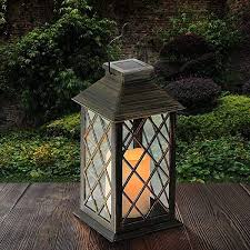 Solar Lantern Candle Solarlaterne Fur Aussen Takemeuro Jahrgang Solarlampe Mit Kerzen Fur Aussen Gartendeko Solar Gartenla Led Kerzen Laterne Gross Laterne Garten