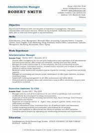 Deftly handling credit control, maintenance of debtors account, job costing, follow up on all outstanding receivables. Administration Manager Resume Samples Qwikresume