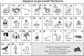 Alphabet Chart Marakwet Website