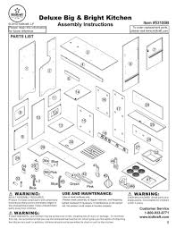 Deluxe big and bright play kitchen. Kidkraft Deluxe Big And Bright Play Kitchen User Manual Manualzz