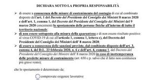 Nuovo Modello Di Autocertificazione Coronavirus Pubblicato Il 17 Marzo Corriere It
