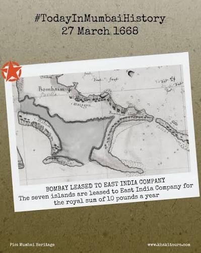 THE COMPANY TAKES CHARGE This day in 1668, King Charles II of England signed the Royal Charter granting the lease of the islands of Bombay to the East India Company “on payment