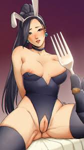 valorant, cypher (valorant), sage (valorant), 2d (artwork), bunny ears - Rule  34 World