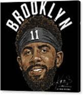 Kyrie Irving Portrait City Arc Poster by Kelvin Kent