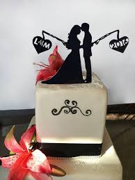Fishing Cake Topper Black Fishing Wedding Cake Toppers Elegant Cake Topper Fishing Themed Wedding