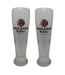 Paulaner 2 German Beer Glasses 0 5 Liter Weissbier New Collectibles Breweriana Beer Drinkware German Beer German Beer Glasses German Beer Steins