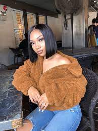 Short Bob Wig Straight Lace Frontal Wigs Human Hair 150 Density Pre Plucked Queen Life Hair Trendy Outfits Winter Cute Outfits Fashion