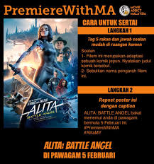 The war began in the 23rd century a.d. Premierewithma Peraduan Premiere Bersama Movie Addict Malaysia Filem Alita Battle Angel Edaran 20th Century Fox Movie Addict Malaysia