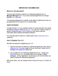 In illinois, each of the established series llcâ€™s will function as a separate entity unless an election is filed to not so function separately. 23 Printable Llc Operating Agreement California Forms And Templates Fillable Samples In Pdf Word To Download Pdffiller