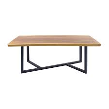 Decmode 30 X 79 Brown Wood Contemporary Dining Table Walmart Com Wood Dining Table Live Edge Dining Table Contemporary Dining Table