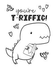 You are viewing some dinosaur valentine sketch templates click on a template to sketch over it and color it in and share with your family and friends. 6 Dinosaur Valentine Coloring Pages By Layer Arts Co Tpt