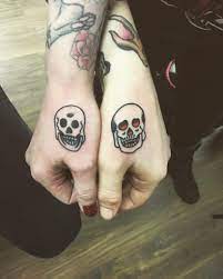 Sugar skulls can represent your spirits which will stay together even when the two of you are gone. Matching Skull Tattoos For A Couple Tattoogrid Net