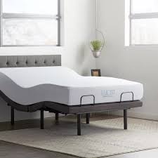 Lucid Comfort 14 75 Massaging Zero Gravity Adjustable Bed With Wireless Remote Adjustable Bed Base Adjustable Beds Firm Memory Foam Mattress