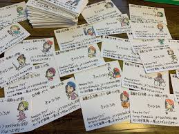 コミケ準備☆手描き名刺180枚チラ見せ報告❗️ | ヤバすぎ家族 ～美しきマダムのつぶやき～