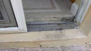 Measure the opening of the doorway and new sliding glass door to determine if the new doorframe will be thicker than the removed doorframe. How Can I Fix This Portion Of Sliding Screen Door Track Home Improvement Stack Exchange